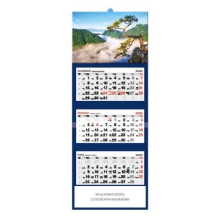 Jotan Kalendarz ścienny Limba na Sokolnicy trójdzielne 320mm x 855mm Jotan (t54)