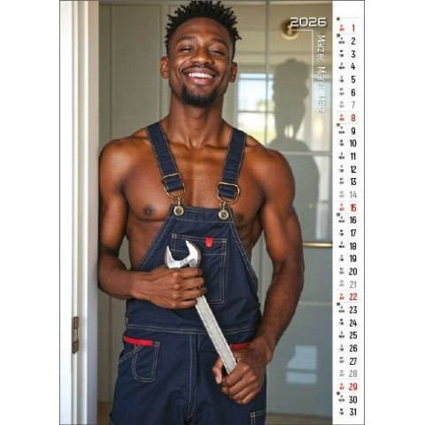 Jotan Kalendarz ścienny MAN, PASSION&WORK 13- planszowy 300mm x 350mm Jotan (WPK148)