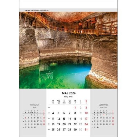 Jotan Kalendarz ścienny NIESAMOWITA POLSKA wieloplanszowy 330mm x 500mm Jotan (WP116)