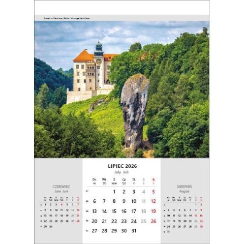 Jotan Kalendarz ścienny NIESAMOWITA POLSKA wieloplanszowy 330mm x 500mm Jotan (WP116)