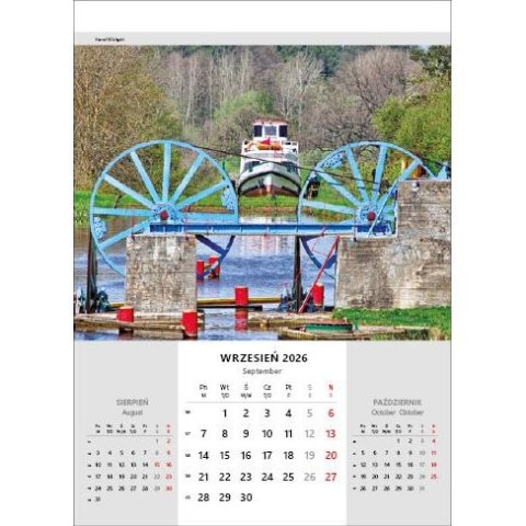 Jotan Kalendarz ścienny NIESAMOWITA POLSKA wieloplanszowy 330mm x 500mm Jotan (WP116)