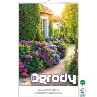 Jotan Kalendarz ścienny OGRODY WIELOPLANSZOWY 330mm x 500mm Jotan (WP133)