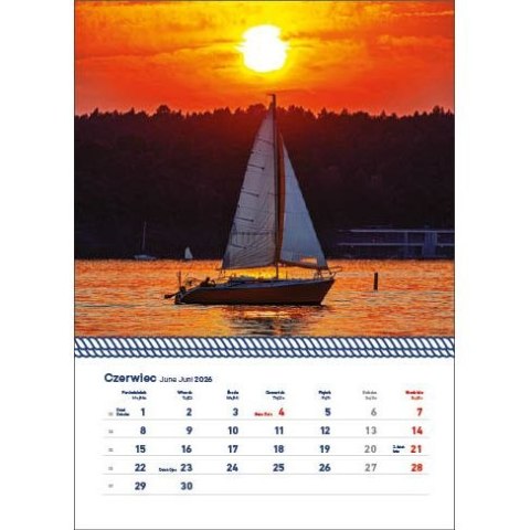 Jotan Kalendarz ścienny WARMIA I MAZURY WIELOPLANSZOWY 320mm x 855mm Jotan (WP 122)