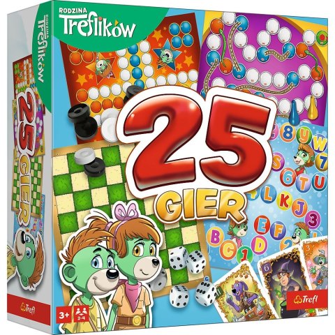 Trefl Gra planszowa Trefliki kalejdoskop 25 GIER Rodzina Treflików Trefl (02824)