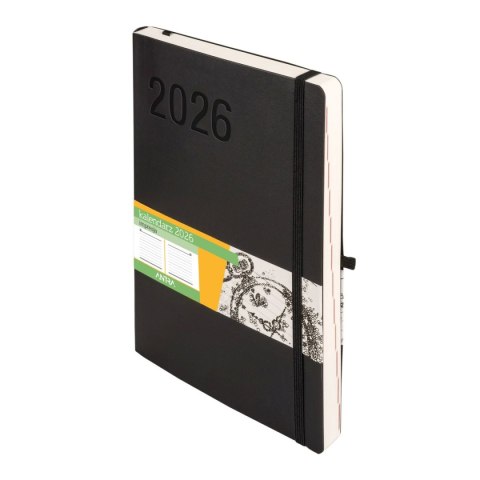 Antra Kalendarz książkowy (terminarz) 2026 IMPRESJA DNS B5 Antra (czarny)