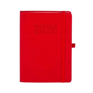 Antra Kalendarz książkowy (terminarz) 2026 MEMOFIX TDW A5 Antra (CZERWONY)