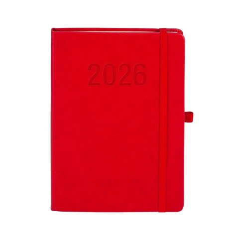 Antra Kalendarz książkowy (terminarz) 2026 MEMOFIX TDW A5 Antra (CZERWONY)