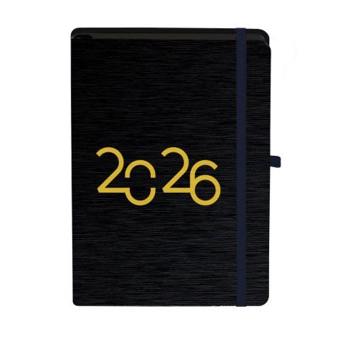 Antra Kalendarz książkowy (terminarz) BLACK/GOLD 2026 A5 Antra (A5 DNS)