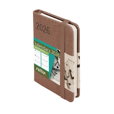Antra Kalendarz książkowy (terminarz) MOCCA AVANGARDA A7 Antra (2026)