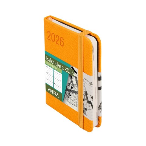 Antra Kalendarz książkowy (terminarz) POMARAŃCZOWY AVANGARDA A7 Antra (2026)