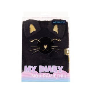 Astrapap Pamiętnik Fluffy Kitty Black A5 Astrapap (101025001)