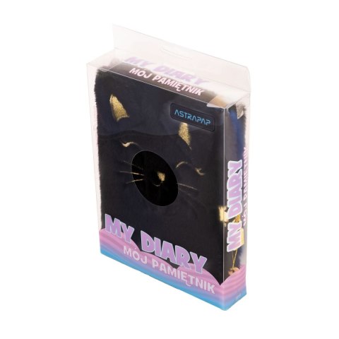 Astrapap Pamiętnik Fluffy Kitty Black A5 Astrapap (101025001)