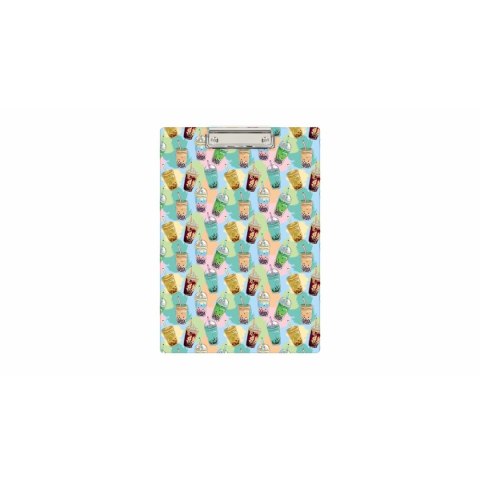 Biurfol Deska z klipem (podkład do pisania) BUBBLE TEA A4 mix Biurfol (KHN-01-37)