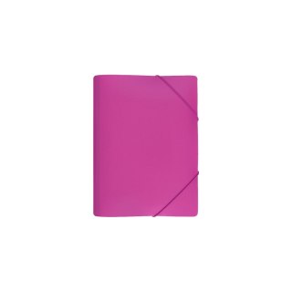 Biurfol Teczka plastikowa na gumkę RÓŻOWA A4 mix Biurfol (TGS-01-10)