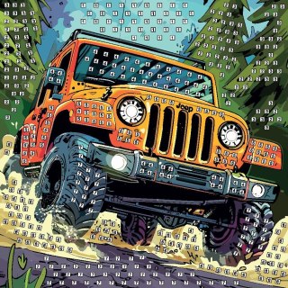 Fun&Joy Mozaika auto terenowe Fun&Joy