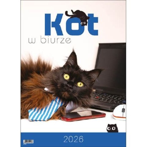 Jotan Kalendarz ścienny KOT W BIURZE WIELOPLANSZOWY A3 Jotan (WP136)