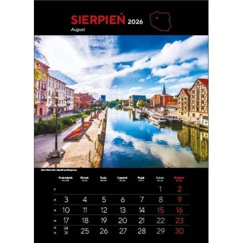 Jotan Kalendarz ścienny NAJ.MIASTA POLSKI 13 planszowe 315mm x 500mm Jotan (WP 119)