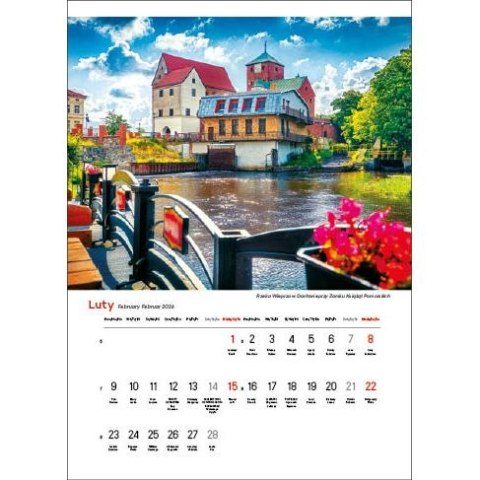 Jotan Kalendarz ścienny NAJPIĘKNIEJSZE RZEKI POLSKI 13 planszowe A3 330mm x 500mm Jotan (WP123)