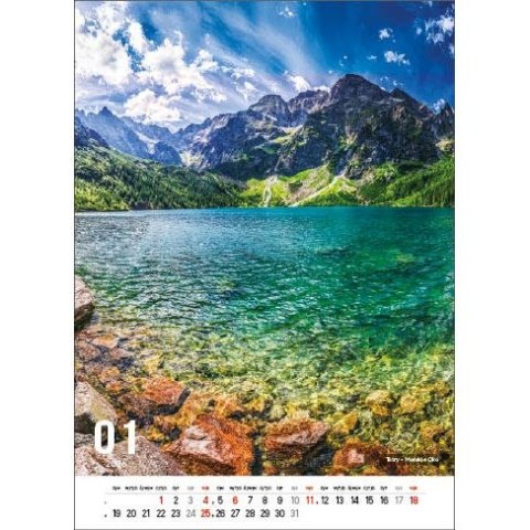 Jotan Kalendarz ścienny POLSKIE GÓRY 13-kartkowe- 330mm x 500mm Jotan (W117)
