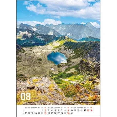 Jotan Kalendarz ścienny POLSKIE GÓRY 13-kartkowe- 330mm x 500mm Jotan (W117)
