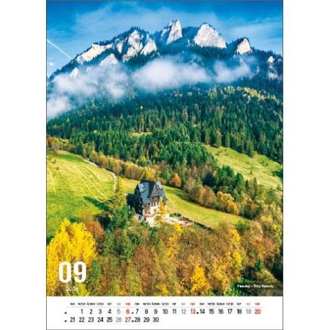 Jotan Kalendarz ścienny POLSKIE GÓRY 13-kartkowe- 330mm x 500mm Jotan (W117)