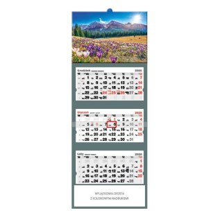 Jotan Kalendarz ścienny ZACHÓD SŁOŃCA trójdzielny A3+ Jotan (T43)