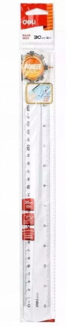 Strigo Linijka GPPS PIONIER przeźroczysta 30cm Strigo (EG00312)