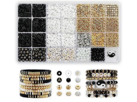 Adar Koraliki dla dziewczynki zestaw do robienia bransoletek Adar (625655)