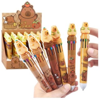Lean Długopis wielofunkcyjny Kapibara Figurka Wielokolorowy Automatyczny Kapibara 10w1 Lean (26975)
