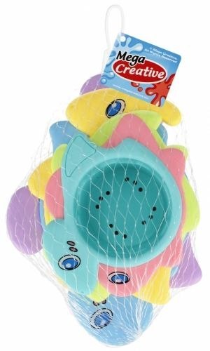 Mega Creative Zabawka do kąpieli kubeczki do układania z dziurką Mega Creative (532190)