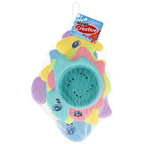 Mega Creative Zabawka do kąpieli kubeczki do układania z dziurką Mega Creative (532190)