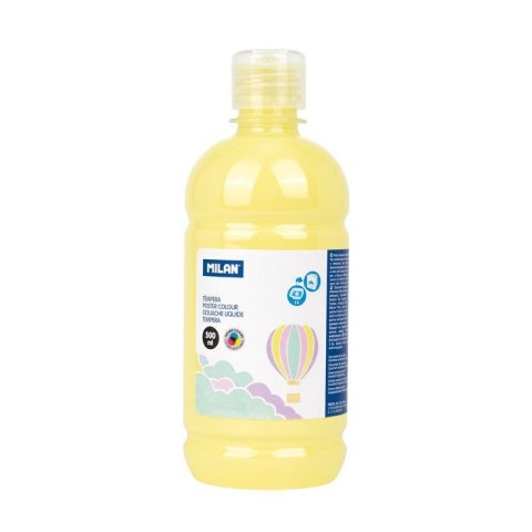 Milan Farba tempera pastelowa kolor: żółty jasny 500ml 1 kolor. Milan (03620P)
