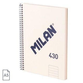 Milan Kołozeszyt (kołonotatnik) A5 beżowy 80k. 95g linia Milan (57152E80SNCBG)