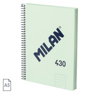 Milan Kołozeszyt (kołonotatnik) A5 zielony 80k. 95g linia Milan (57152E80SNCGR)