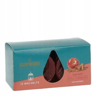 Pavoncella Świeca ScentMoods wosk zapachowy Apple Cinnamon 12 sztuk czerwona Pavoncella (8720935400202)