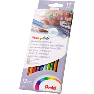 Pentel Kredki akwarelowe 12 kol. Pentel (CB9-12U)