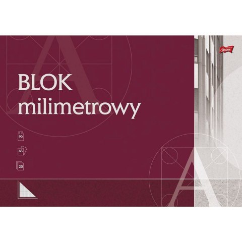 St.Majewski Blok milimetrowy A3 90g 20k St.Majewski