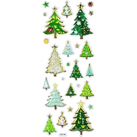 Titanum Naklejki świąteczne Craft-Fun Series choinki Titanum (EVC-08)