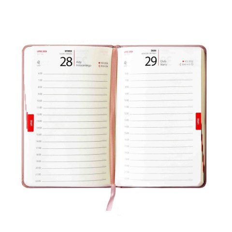 Avanti Kalendarz książkowy (terminarz) DZIENNY LUX metalic B6 Avanti (KKB6DL)