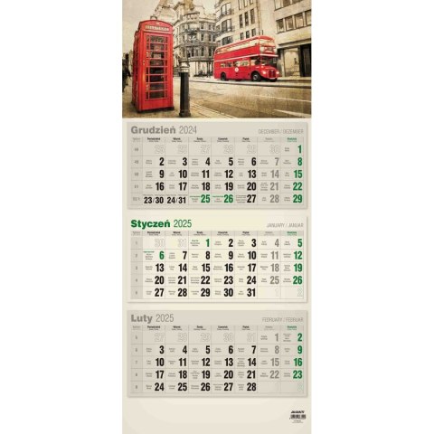 Avanti Kalendarz ścienny mix PŁASKI 310mm x 680mm Avanti (KTT-2)