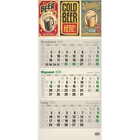 Avanti Kalendarz ścienny mix PŁASKI 310mm x 680mm Avanti (KTT-2)