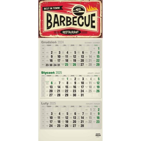 Avanti Kalendarz ścienny mix PŁASKI 310mm x 680mm Avanti (KTT-2)