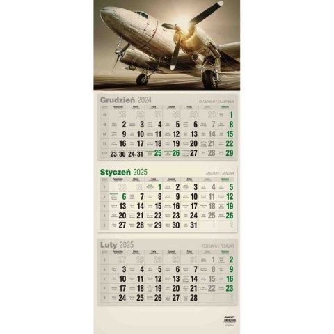 Avanti Kalendarz ścienny mix PŁASKI 310mm x 680mm Avanti (KTT-2)