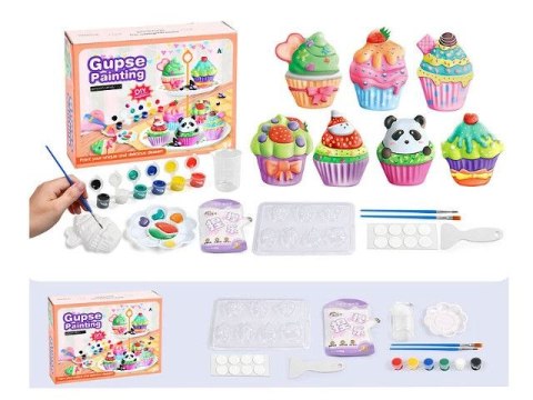 Bigtoys Zestaw kreatywny dla dzieci odlewy gipsowe babeczki Bigtoys (BZK2761)