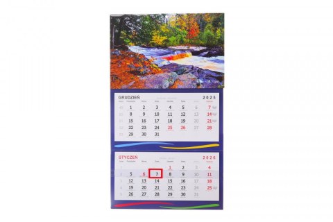 Darrieus Kalendarz ścienny trójdzielne Darrieus