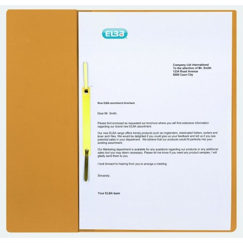 Elba Skoroszyt żółty karton Elba (100551892)