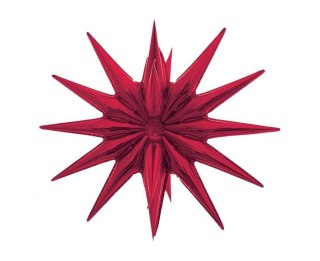 Godan Balon foliowy Gwiazda 3D czerwona, 50x46cm Godan (FG-G3CW)