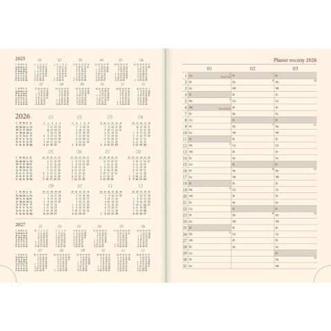 Lucrum Kalendarz książkowy (terminarz) terminarz kieszonkowy B6 110mm x 165mm Lucrum (41D)