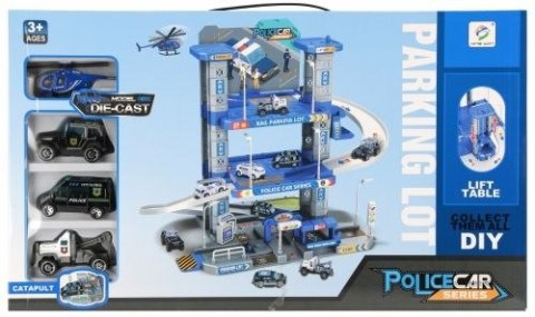 Mega Creative Parking samochodowy Policja z akcesoriami metalowy Mega Creative (569338)