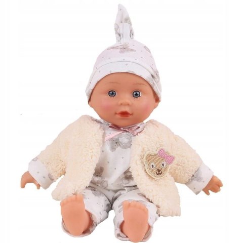 Smily Play Lalka Bobas Julka w beżowym futerku [mm:] 320 Smily Play (SP84373)